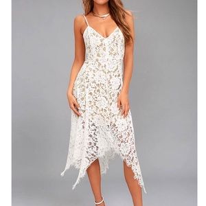 Ivory/white lace dress